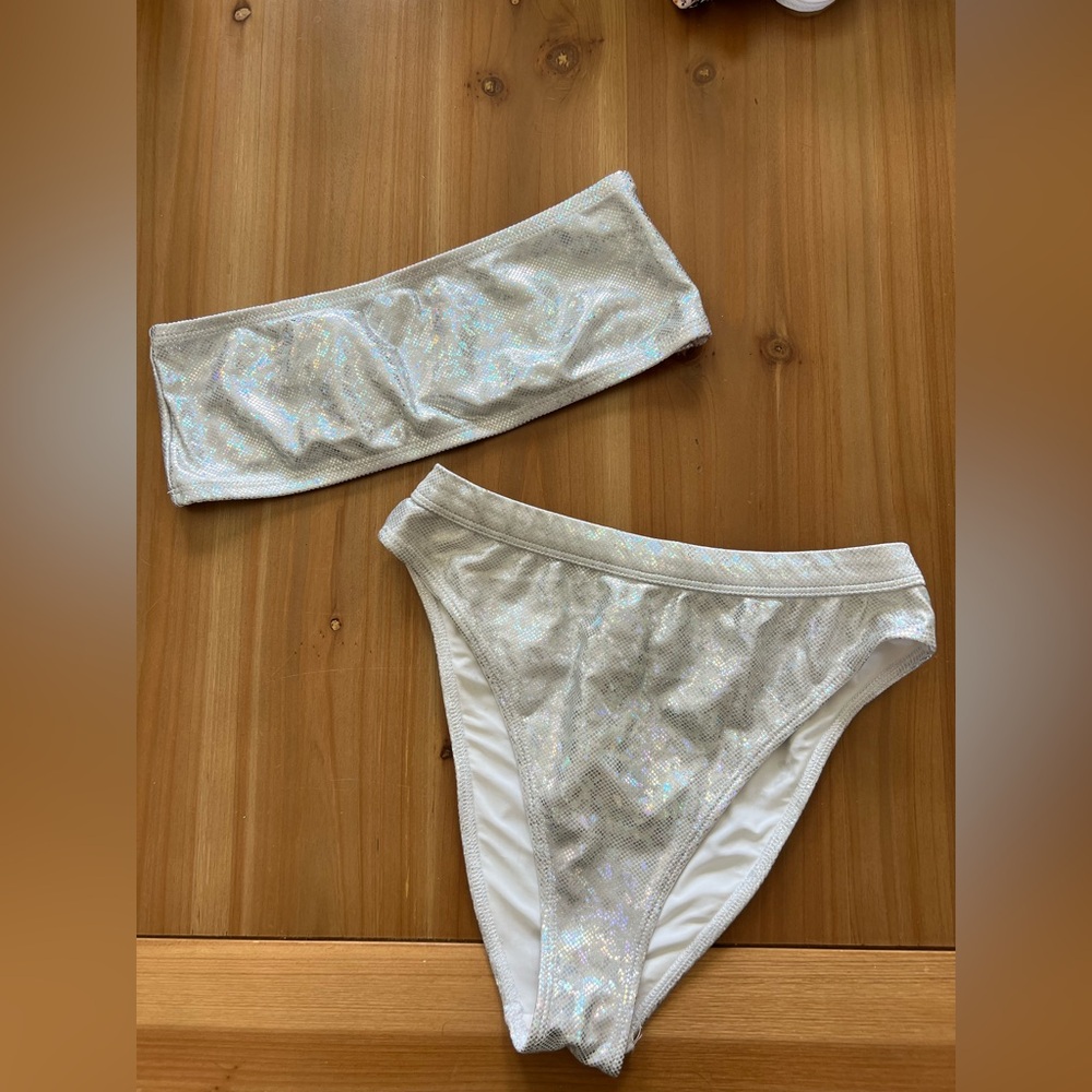 Dippin' Daisy's Sparkling Silver Bikini